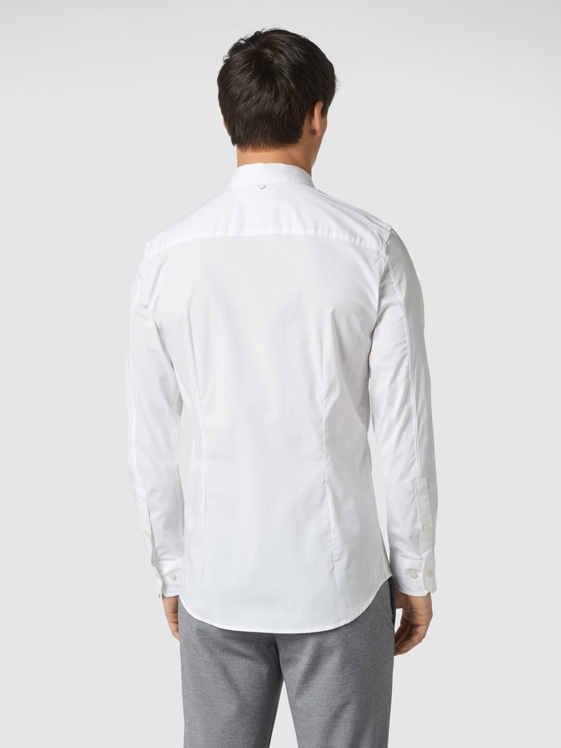 Slim Fit Freizeithemd mit Stretch-Anteil in weiß