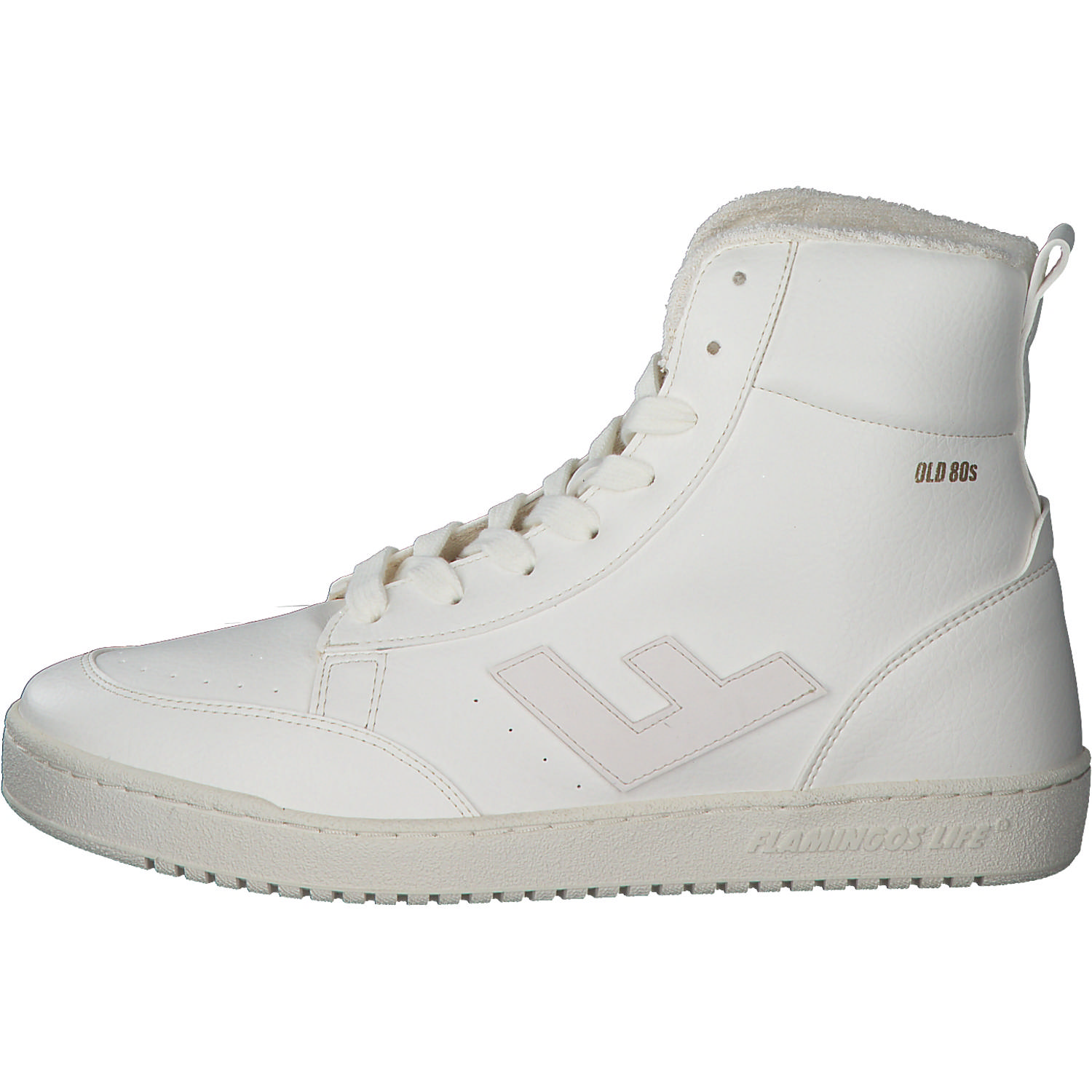 Flamingos Old 80s, Sneakers High, Damen, all white