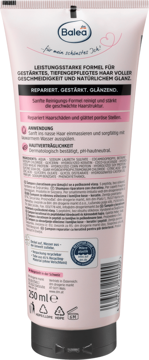 Shampoo Keratin, 250 ml