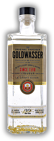 Danziger Goldwasser Der Lachs Danziger Goldwasser Der Lachs Mit 22-karätigem allerfeinsten Blattgold. 0,7	 Liter - Vol 40%