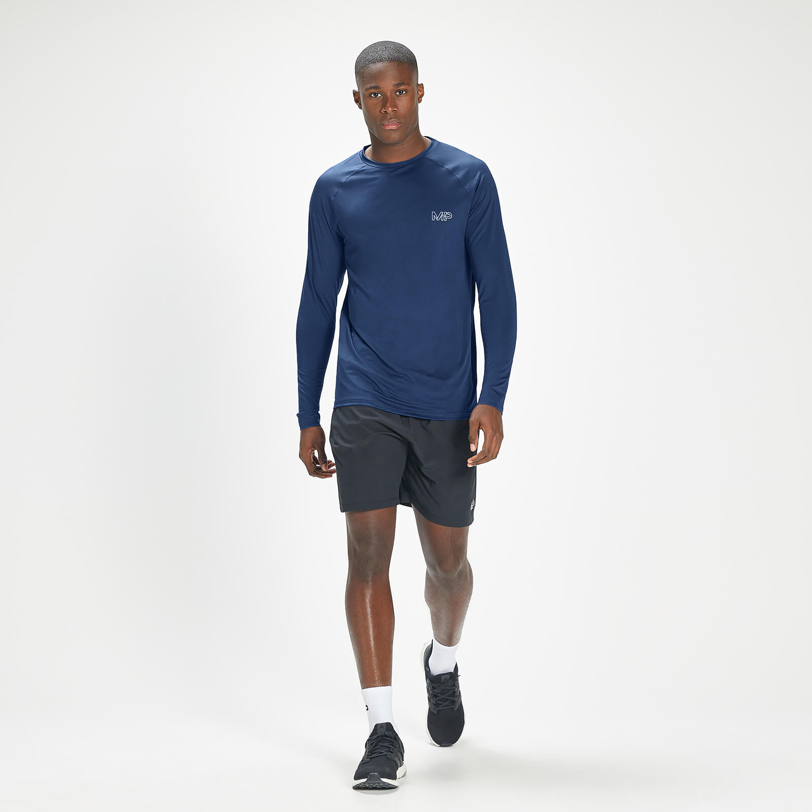 T-shirt d’entraînement à manches longues MP Infinity Mark Graphic pour hommes – Bleu intense