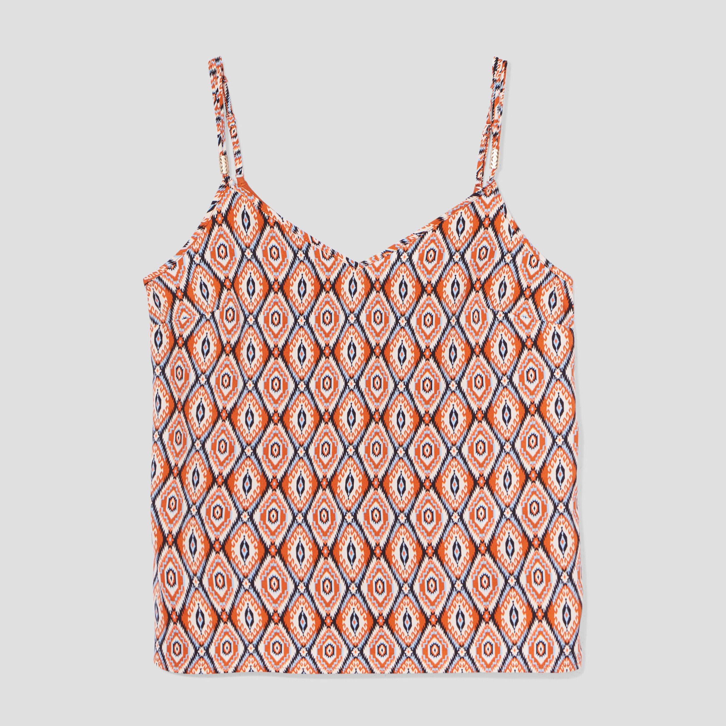 Débardeur avec détails bijoux beige femme | Cache Cache
