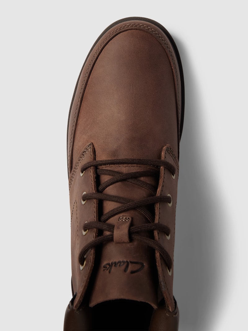 Desert Boots mit Label-Detail Modell 'ROSSDALE' in dunkelbraun