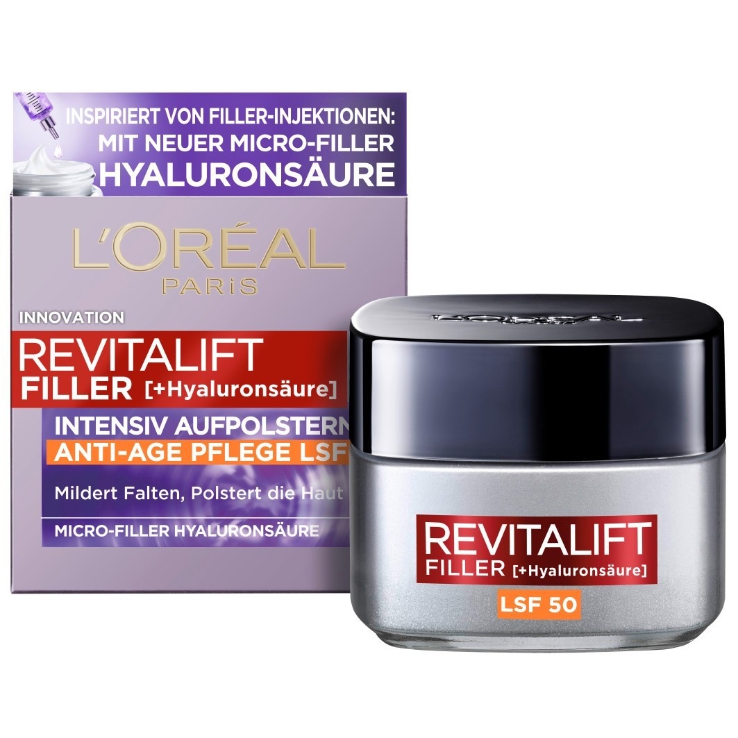 Filler Anti-Aging Tagescreme LSF 50 mit Hyaluronsäure