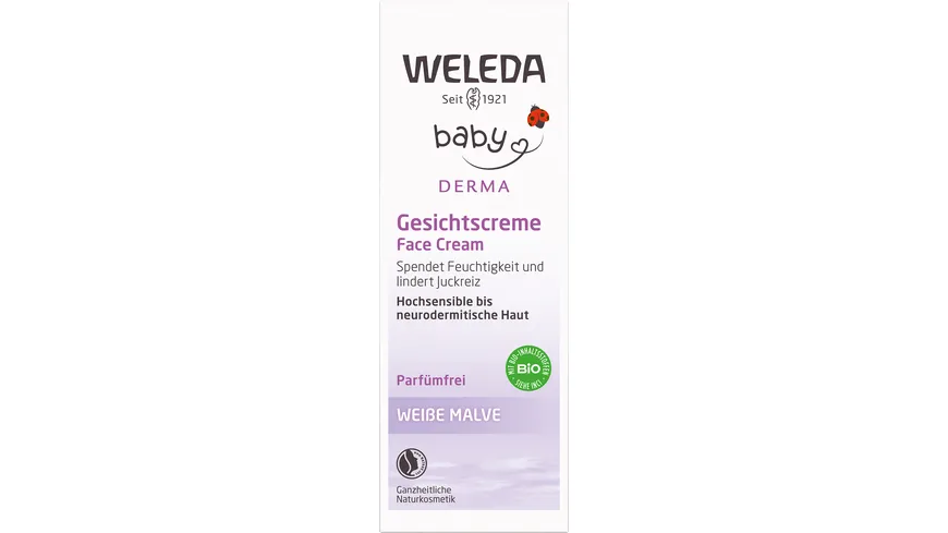 WELEDA BABY DERMA WEIßE MALVE Gesichtscreme 50 ml