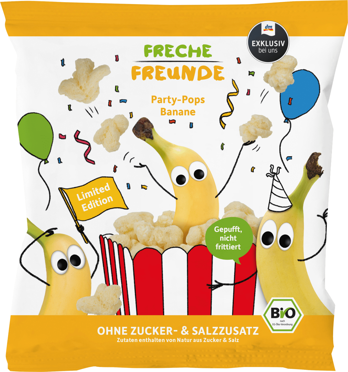Kindersnack Party Pops Banane, ab 1 Jahr, 15 g