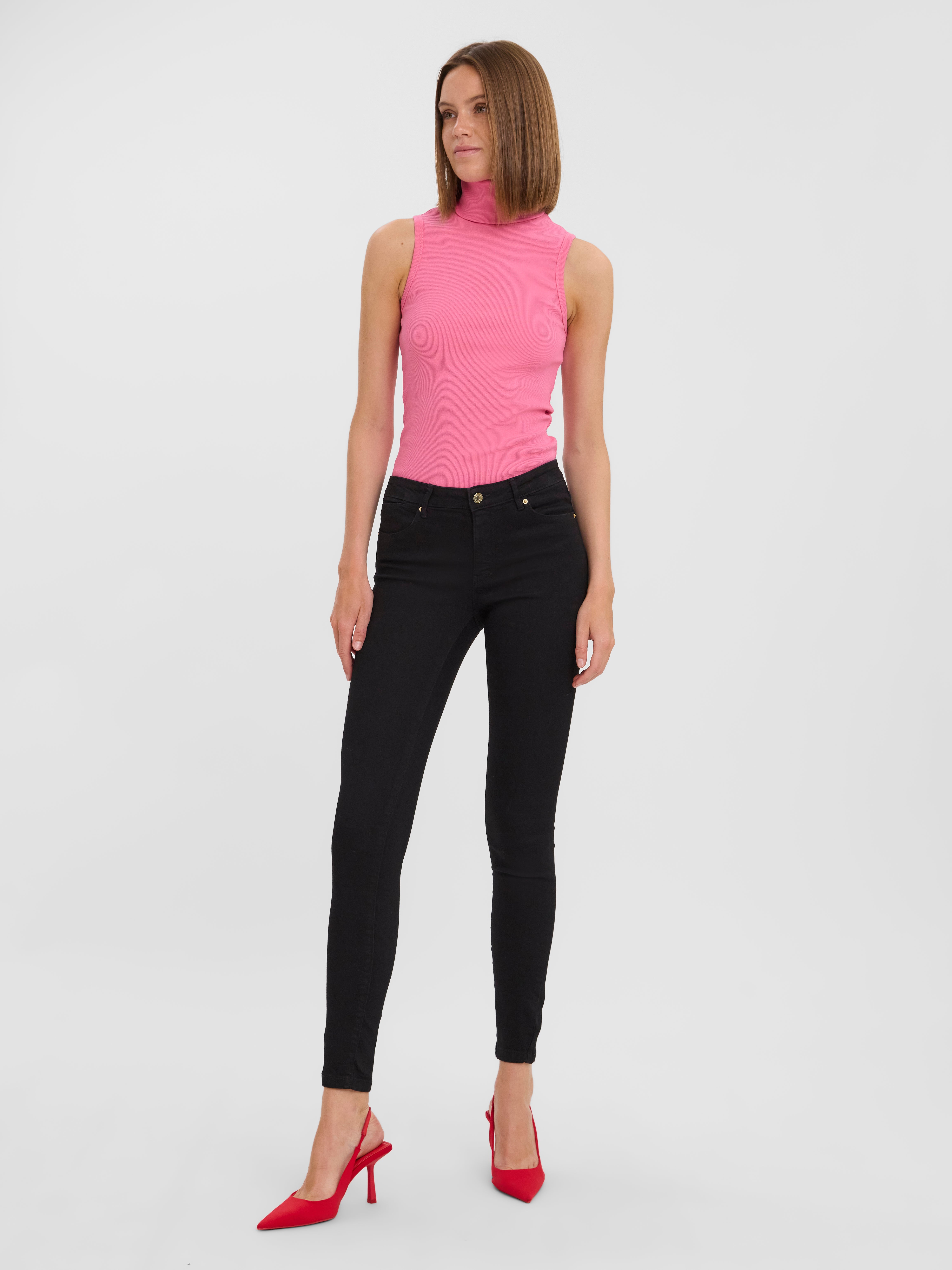 VMLYDIA Niedrige Taille Skinny Fit Jeans