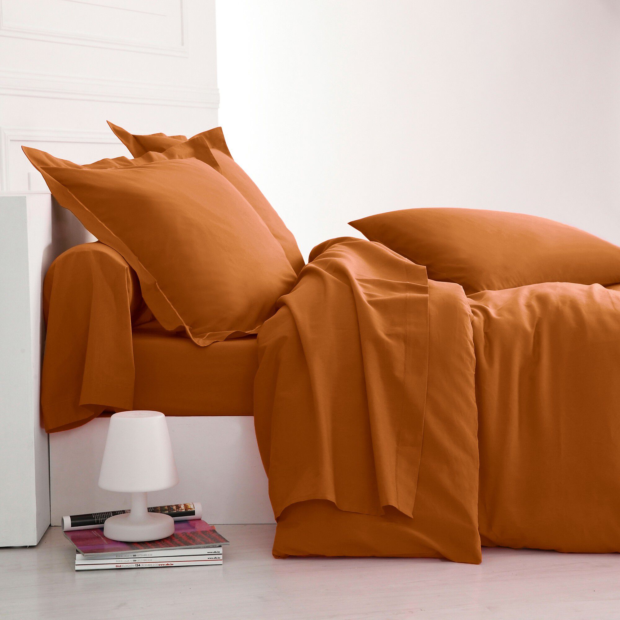 Linge de lit uni coton