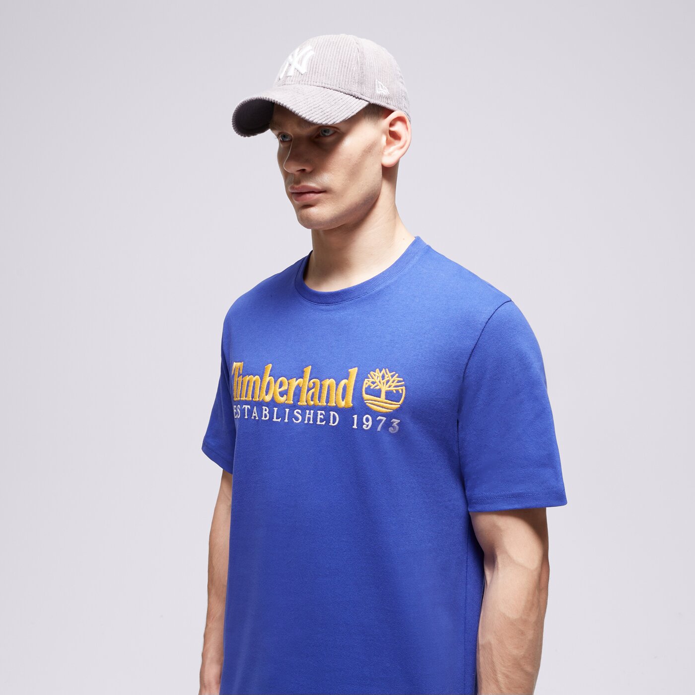TIMBERLAND T-SHIRT SS EST. 1973 CREW TEE REGULAR Blau