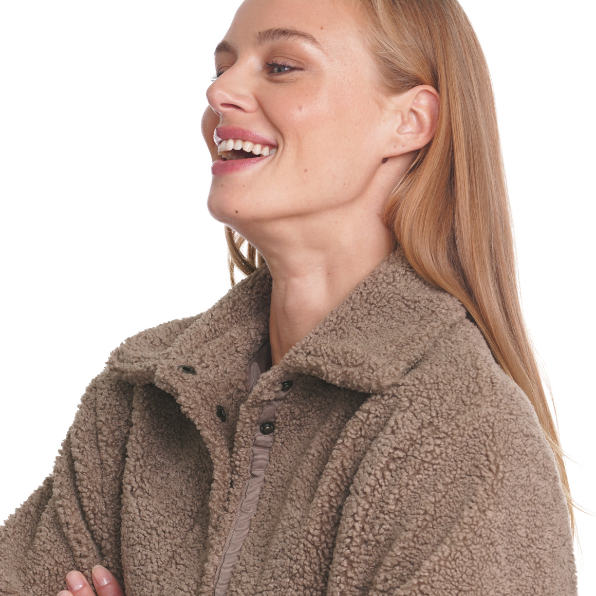 Damen Teddyjacke mit 2 Taschen