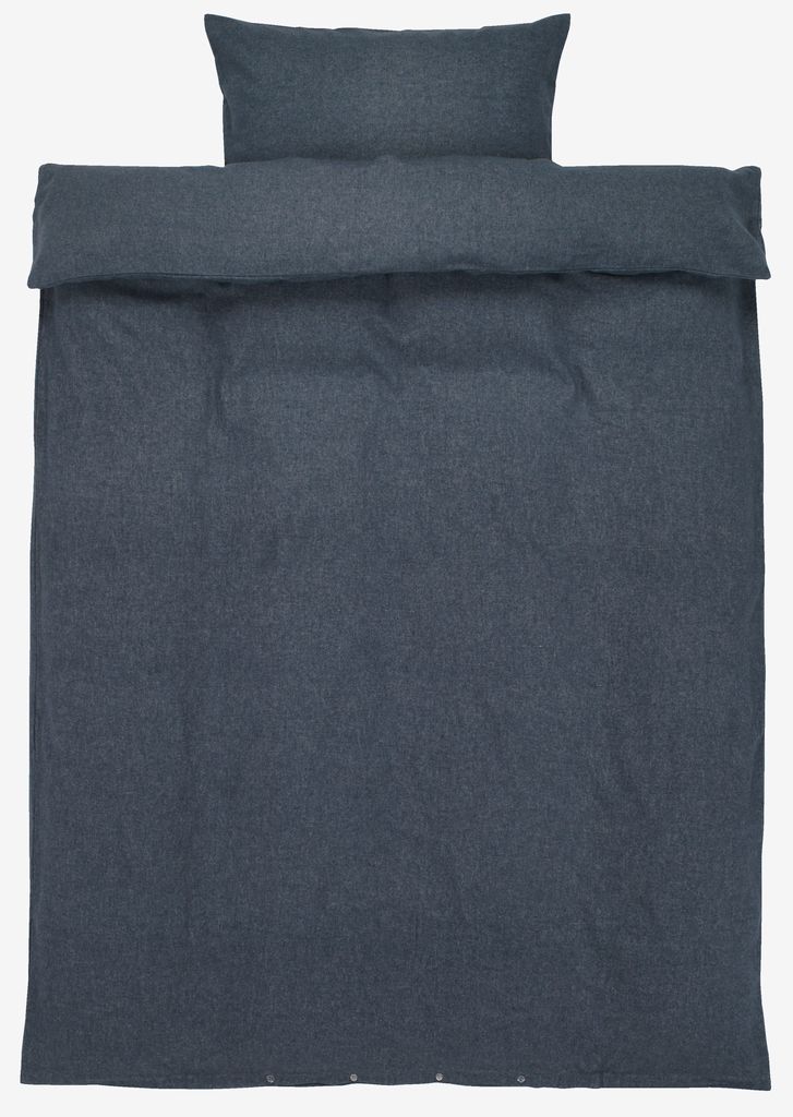 RONJA plus RONJA Flanell-Bettwäsche-Set 140x200 Denimblau