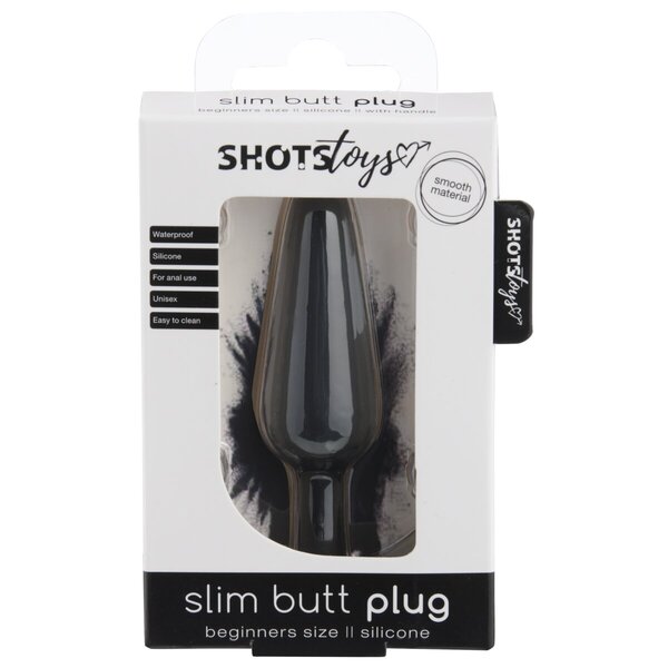 Shots Toys Slim Anustappi Musta
