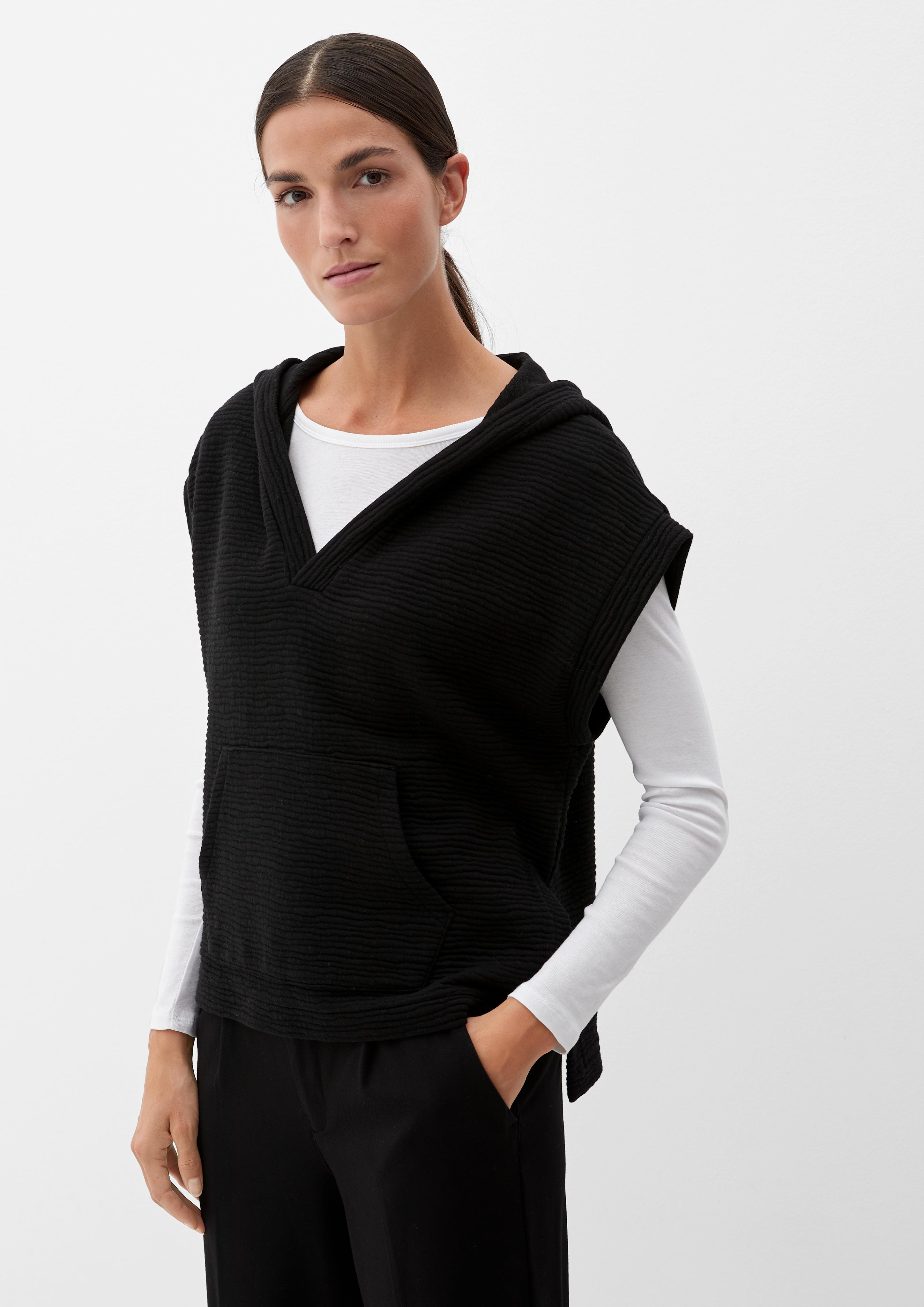 Kurzarmhoodie mit Kängurutasche  2126065-9999