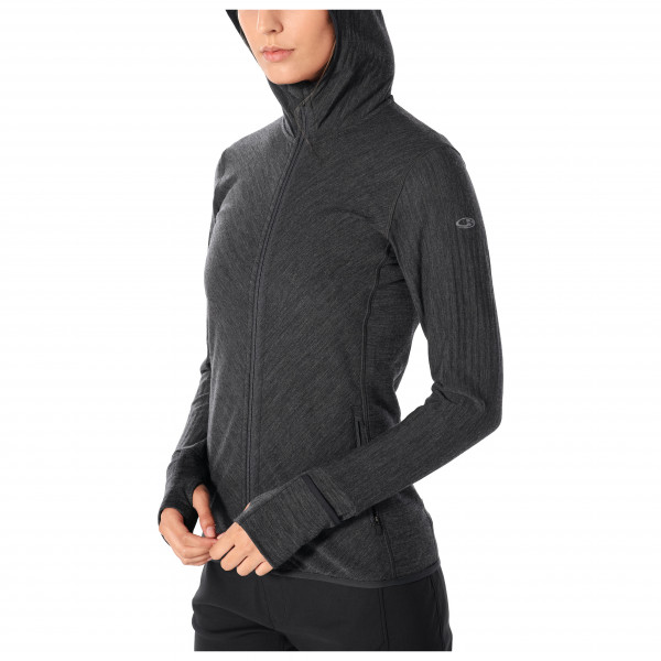 Icebreaker - Women's Descender L/S Zip Hood - Wolljacke
