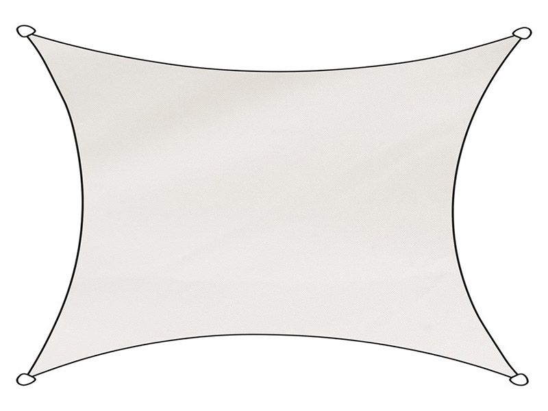 Livn Como Rechteck Polyester 3 x 4 Meter Schattentuch