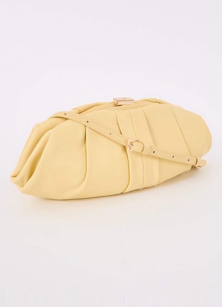 Dune London Clutch aus Drapery-Leder mit abnehmbarem Schulterriemen