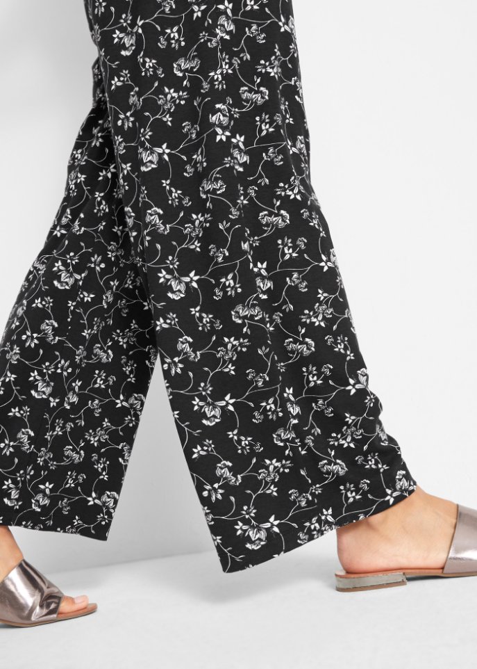 Palazzo-Hose mit Rundumgummibund