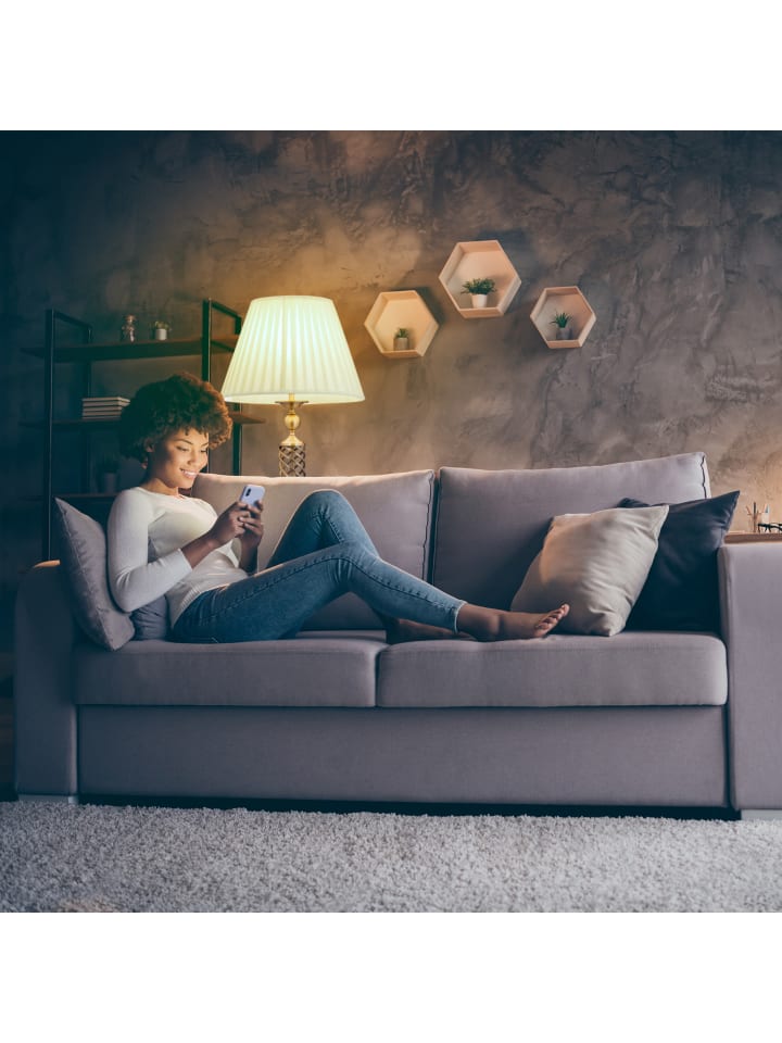 relaxdays Stehlampe Antik in Messing/ Weiß - (H)157 x Ø 42 cm günstig kaufen onesize