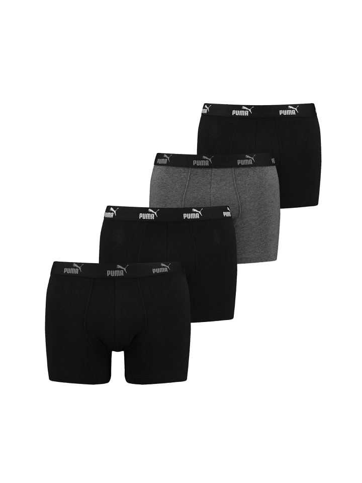 Puma Boxershorts PUMA BW MEN PROMO SEASON Boxer 4P in Black/Grey Combo günstig kaufen
