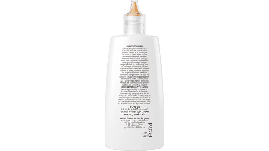 Garnier Ambre Solaire super UV Niacinamid Sonnenschutzfluid 40 ml