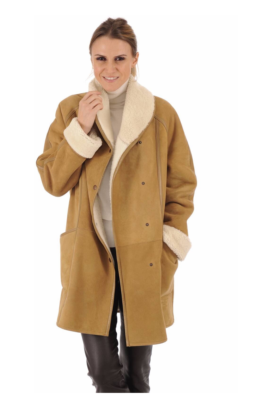 La Canadienne Manteaux Longs Femme couleur marron