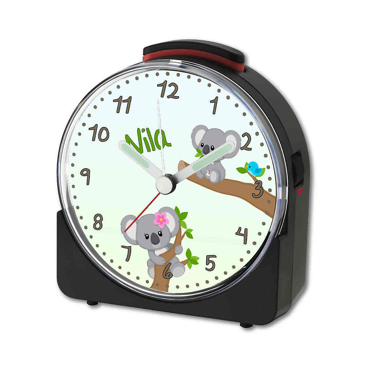 Kinder Funkwecker weiß personalisiert mit Namen Koala