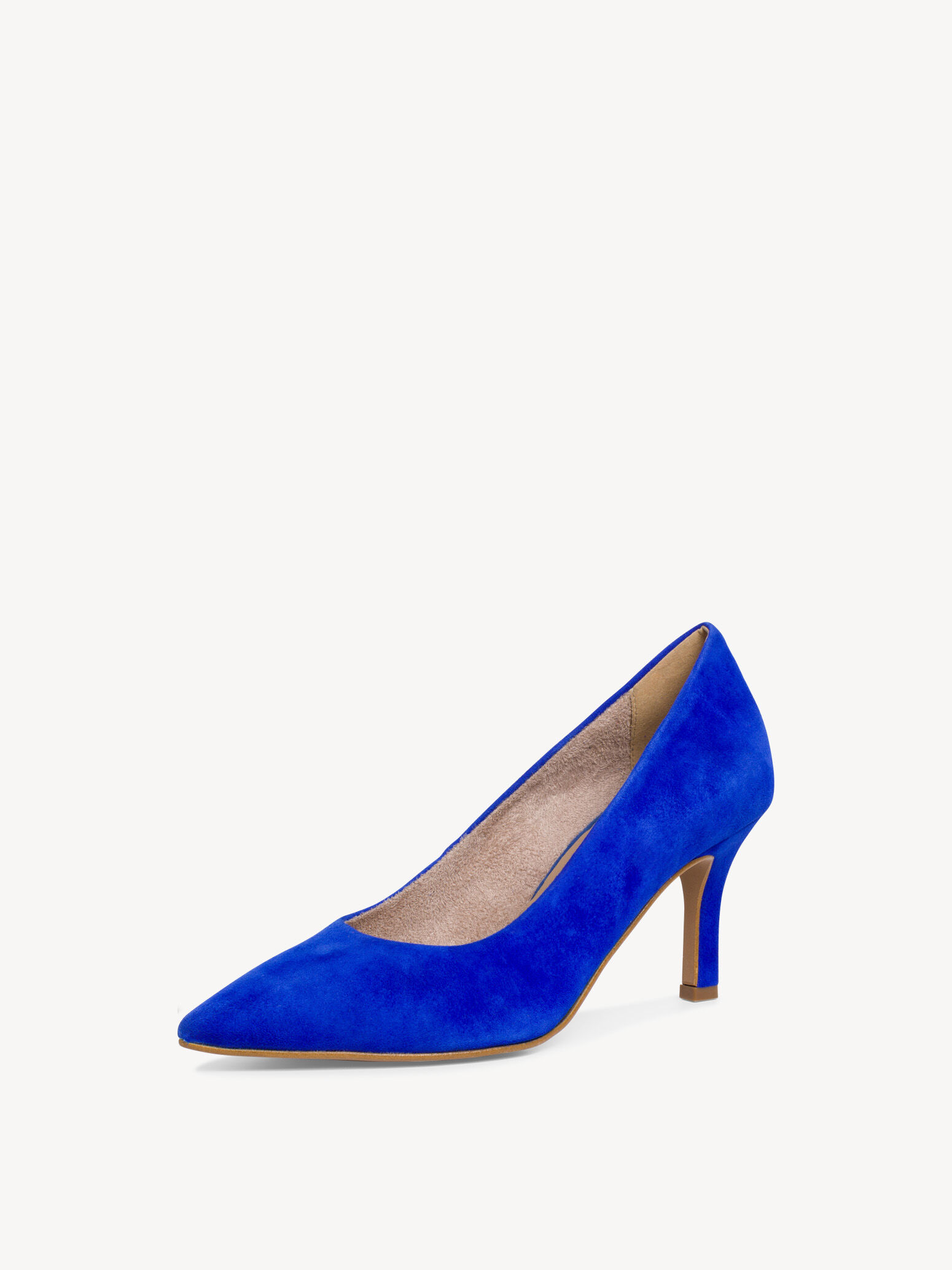Escarpin en cuir - bleu