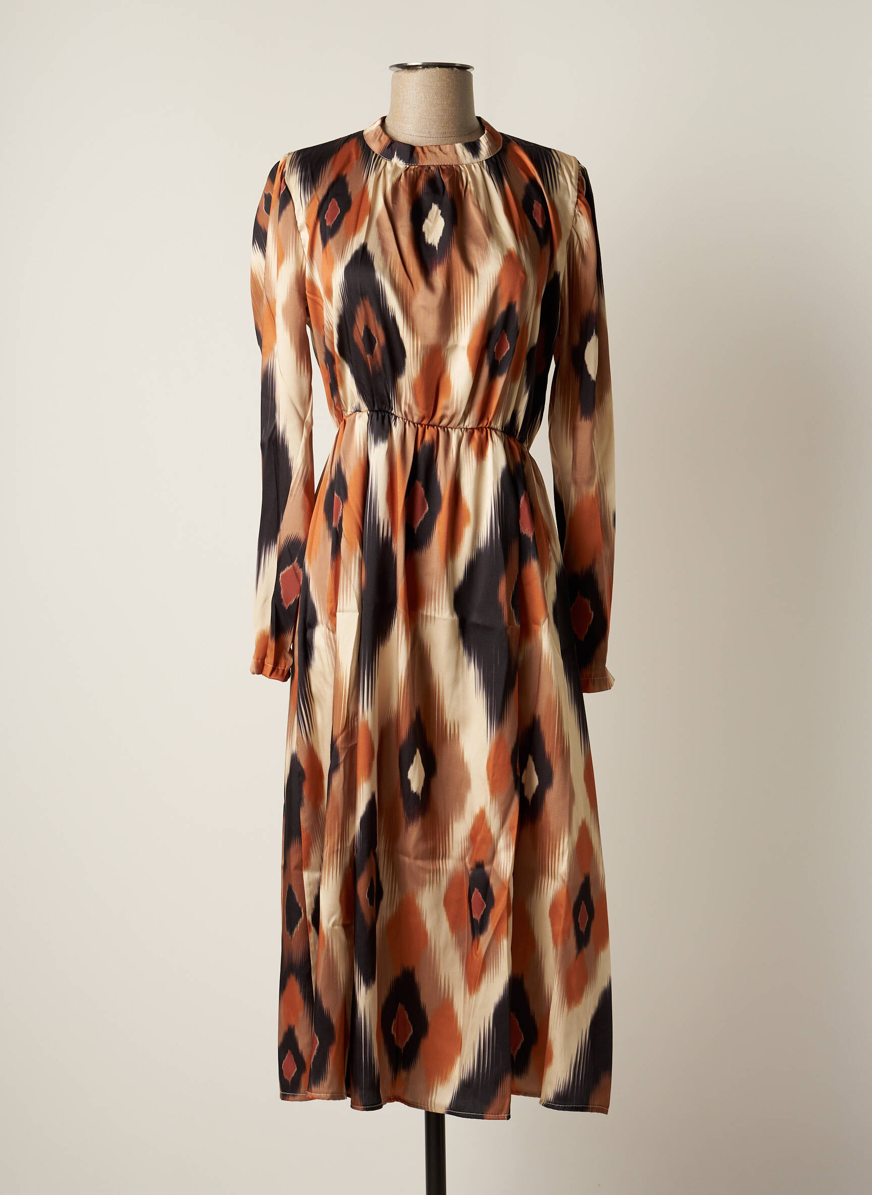 Les Impatientes Robes Mi Longues Femme couleur marron