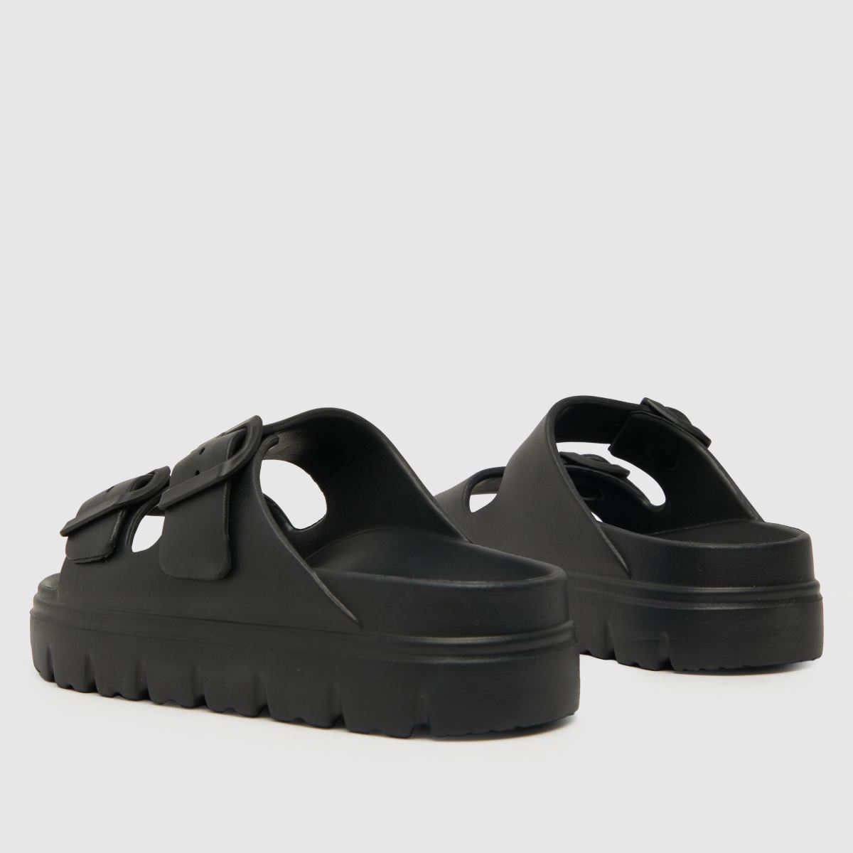 Schuh Tilda dupla pántos talpbetétes szandál fekete színben