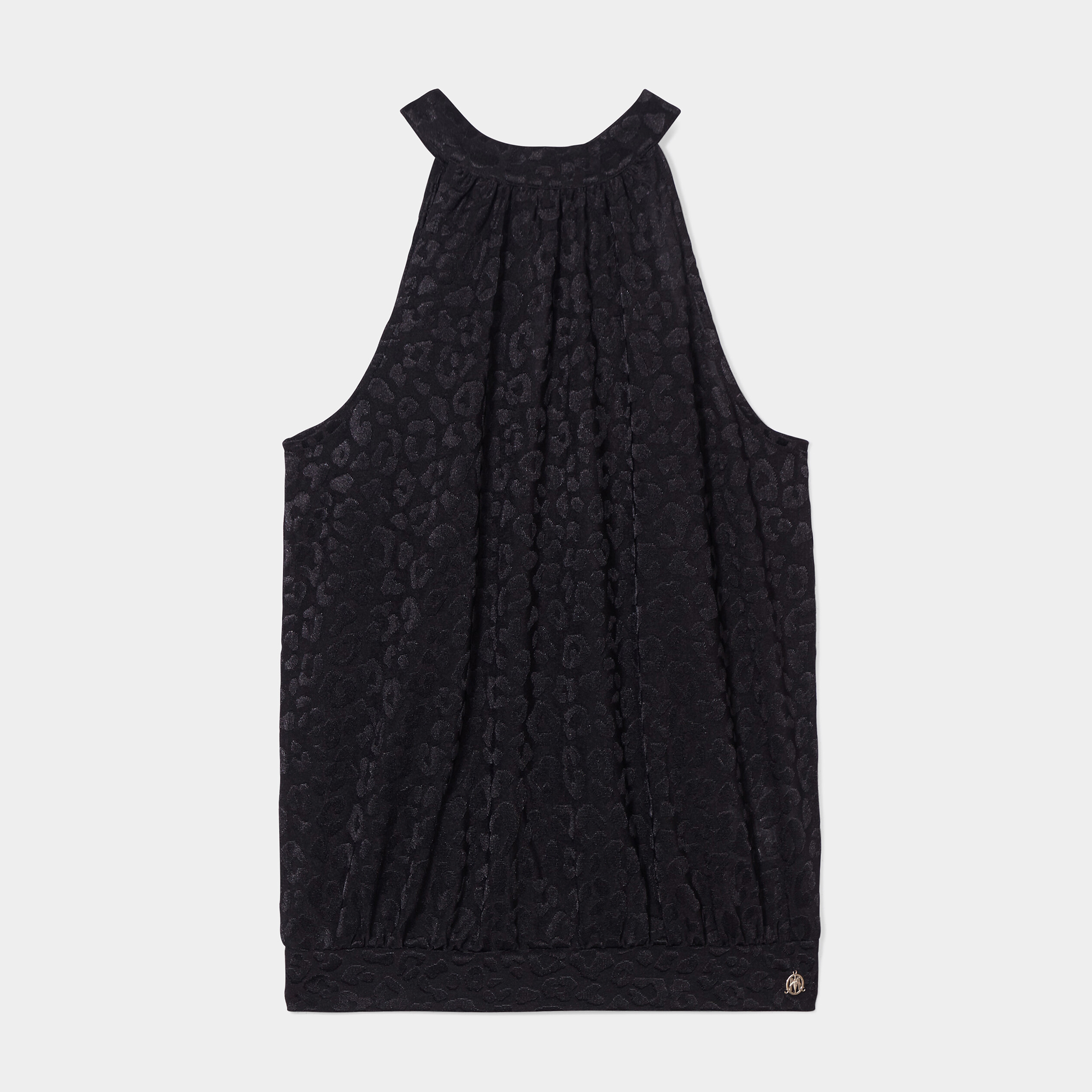 T-shirt encolure américaine sans manches noir femme | La Halle