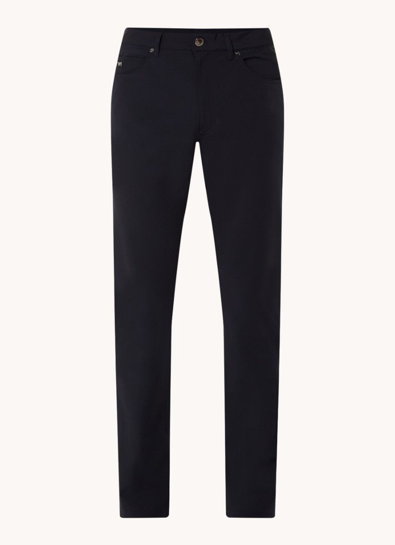 Pantaloni slim fit Emporio Armani cu buzunare laterale