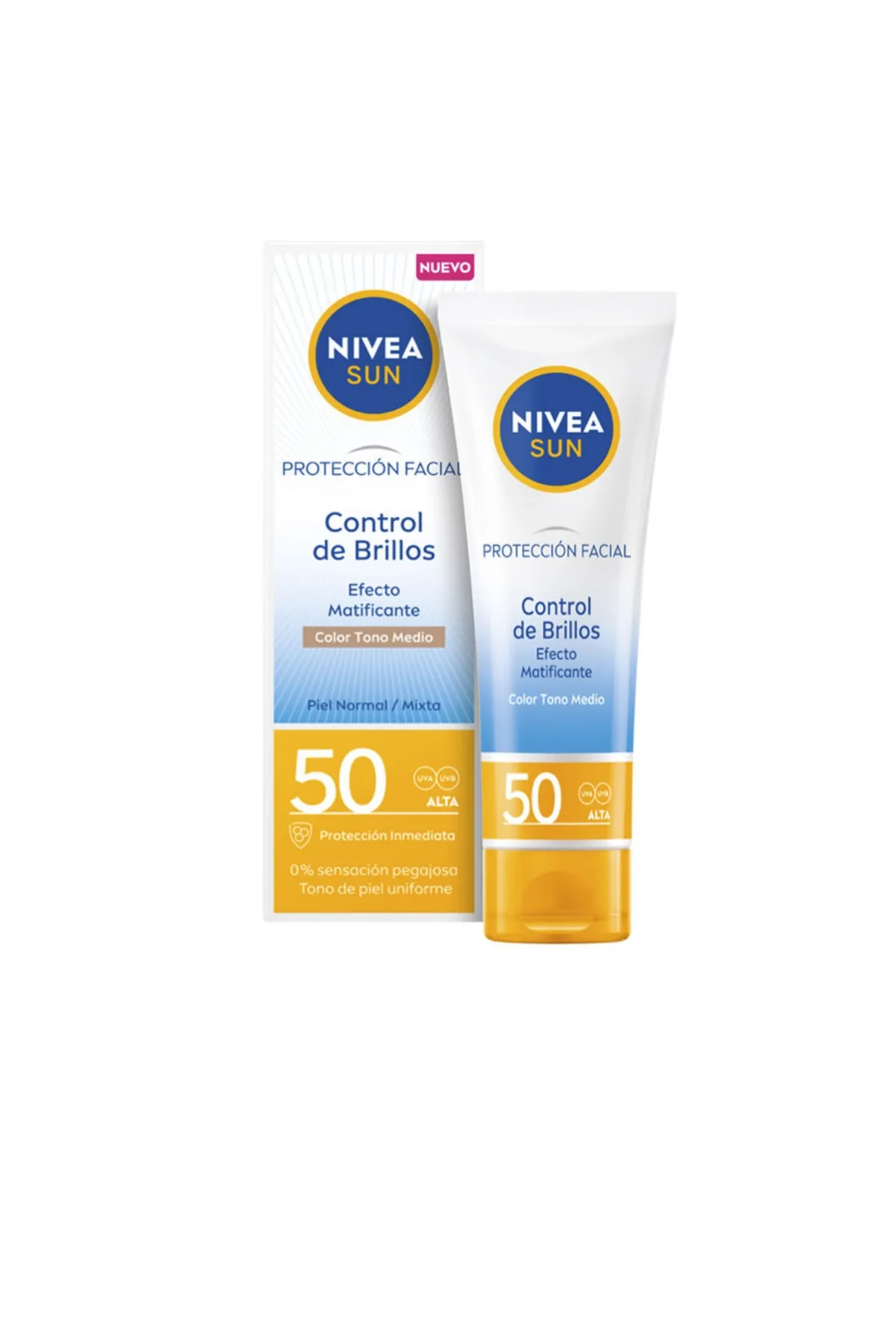 NIVEA  Sun Control Shine Mittel Mattierende Gesichtsbehandlung Spf50 Nivea 40 ml