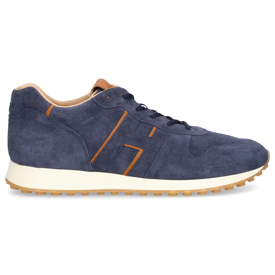 Hogan - Sneaker low H383 Veloursleder - blau
