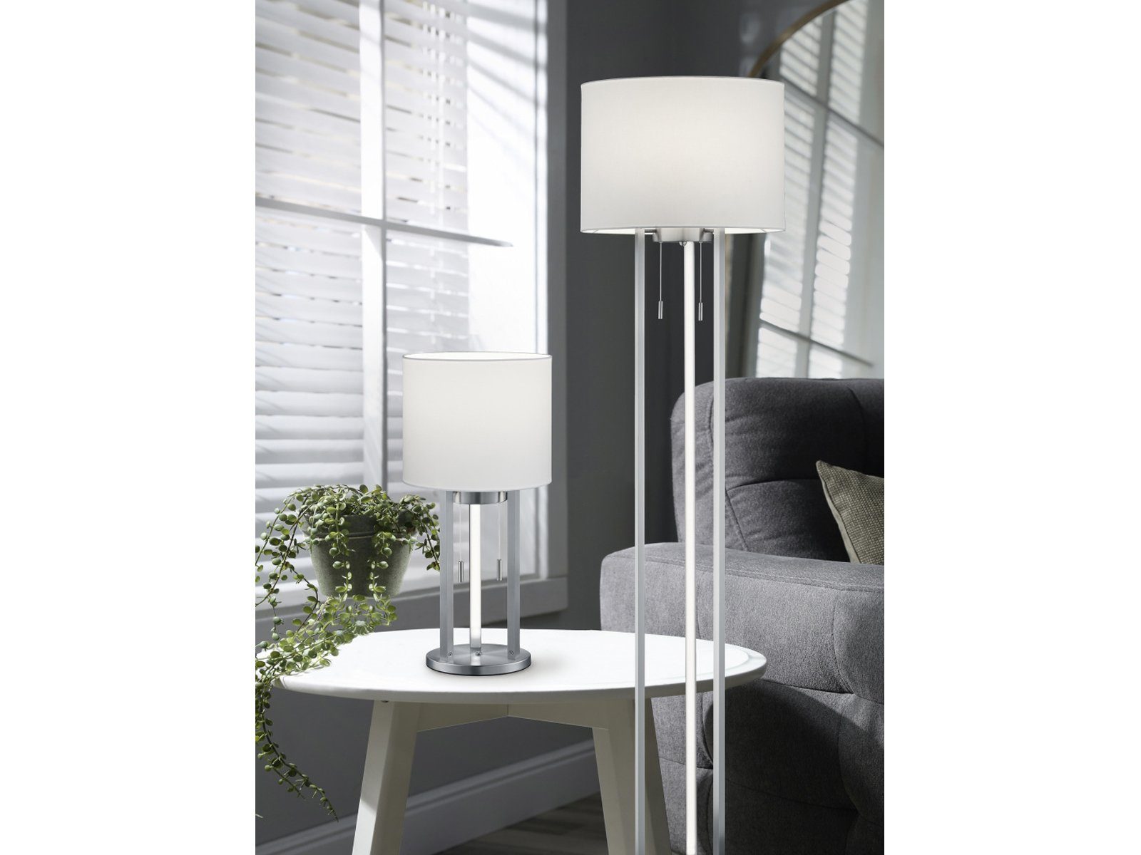 meineWunschleuchte LED Tischleuchte, LED fest integriert, LED wechselbar, warmweiß, groß-e ausgefallen-e Designer Nachttisch-lampe Fensterbank, Höhe 53cm