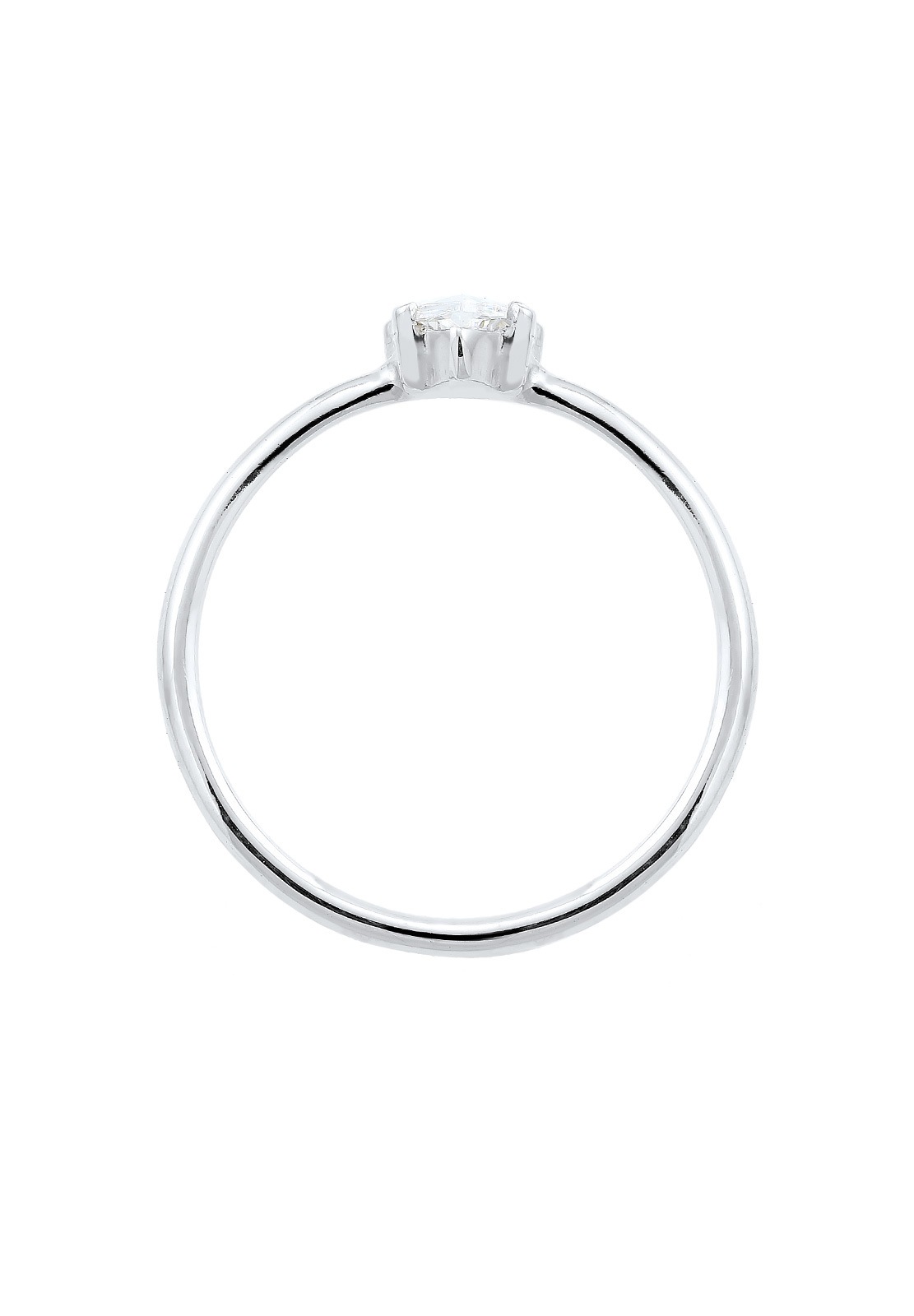 Elli Marquise zirconia Minimal 925 Silver