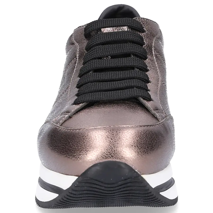 Hogan - Sneaker low Glattleder Logo bronze - braun