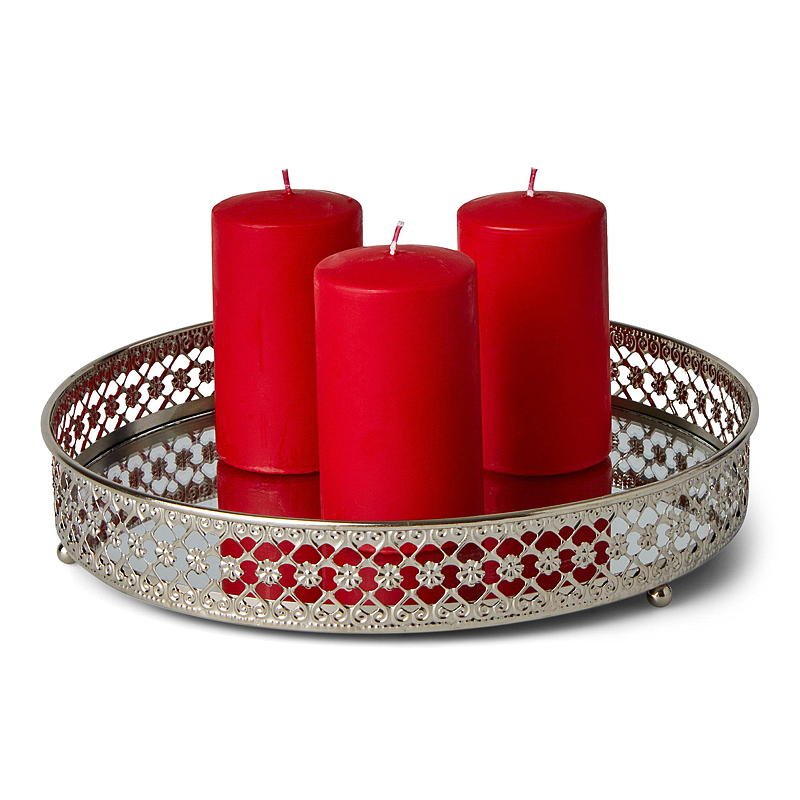 Vie Home Kubbelys 6-pk 6x11 cm rød