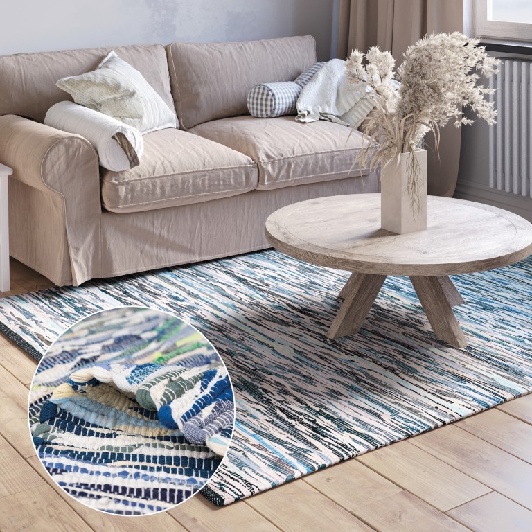 MyFlair Teppich Saroya 200cm x 140cm, Farbe Grau Mix, rechteck