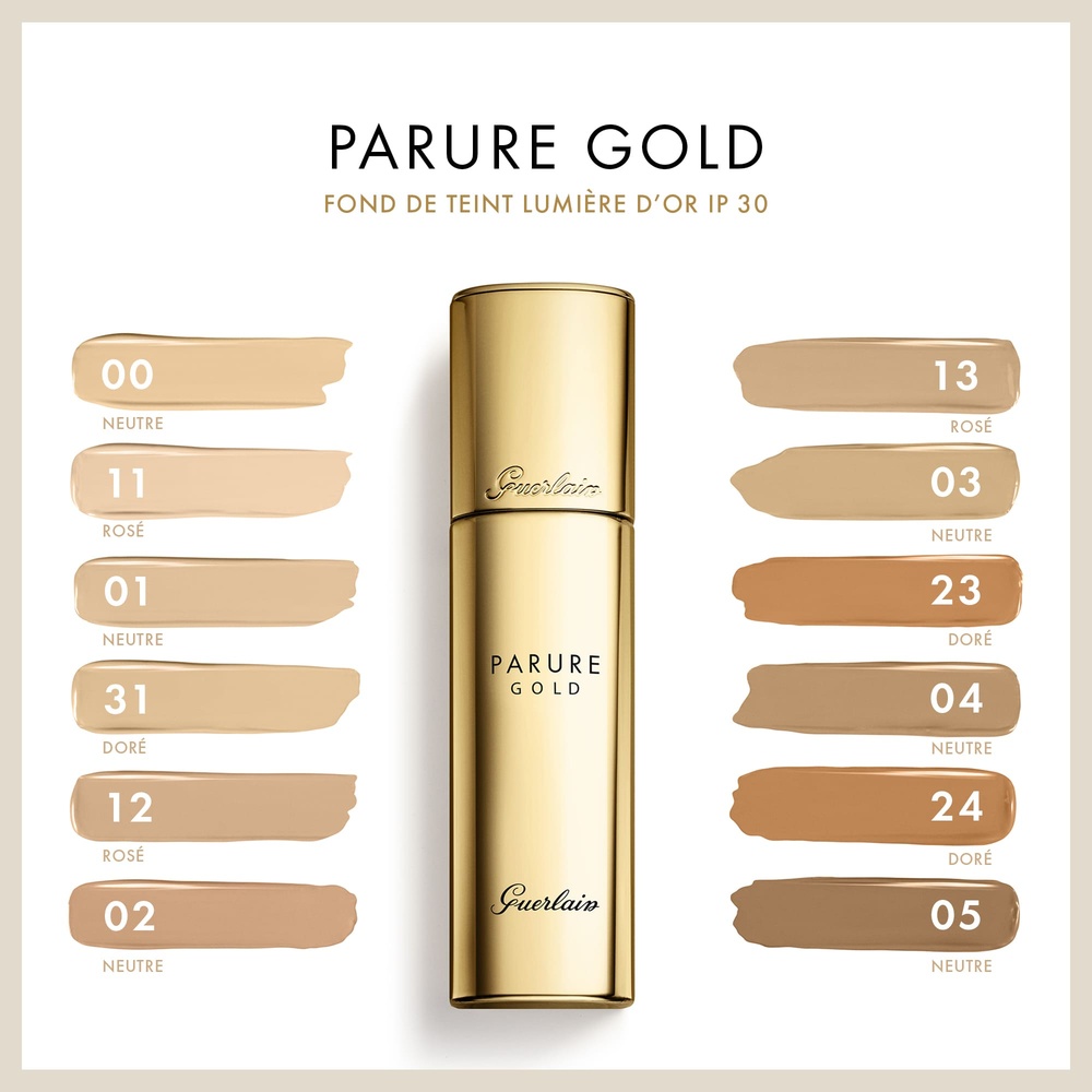Guerlain Parure Gold Fond de teint Lumière d'or IP 30