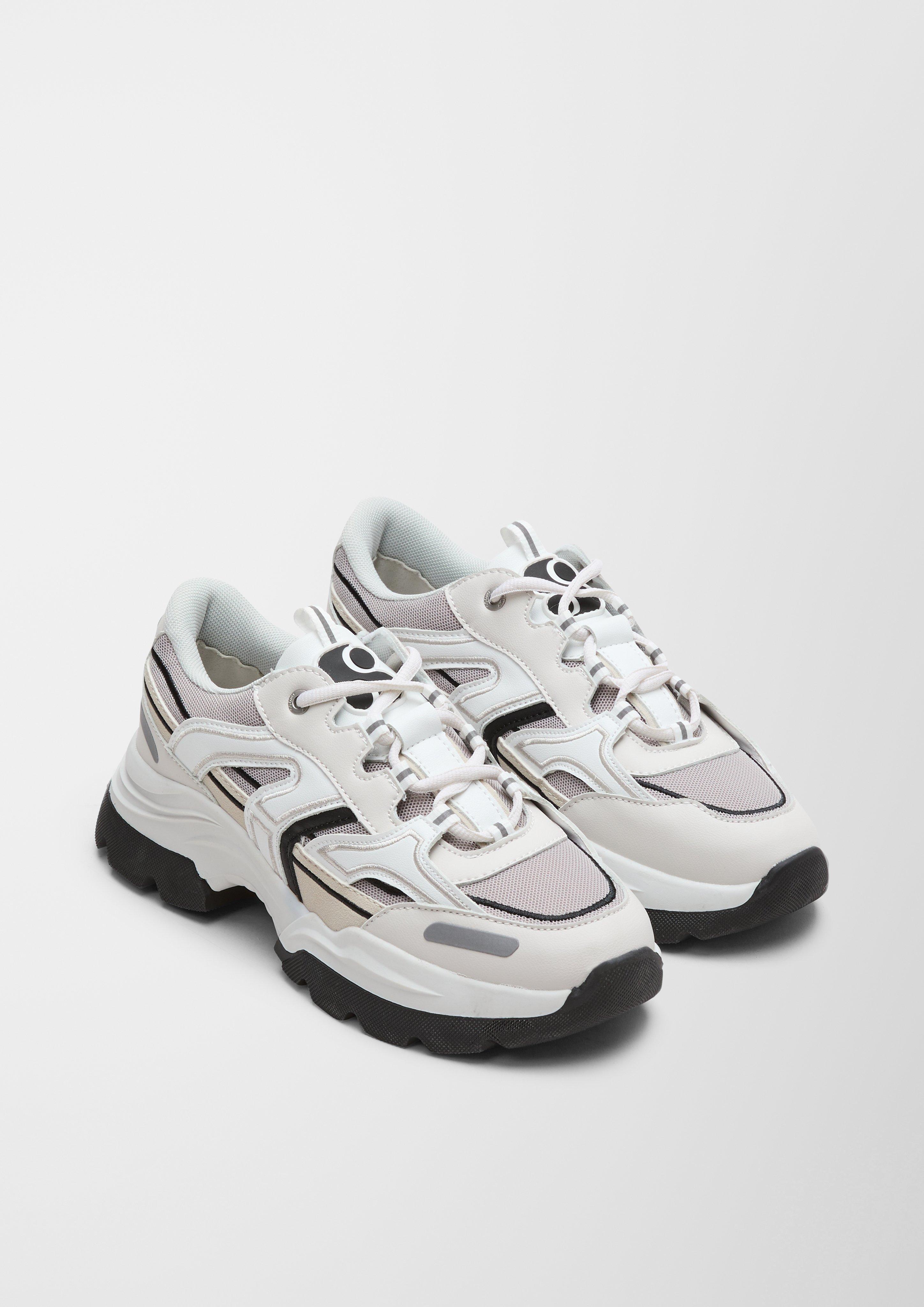 Chunky Sneaker im Materialmix  6006531-211