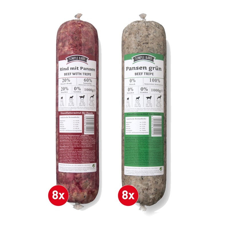Simple BARF BARF/ Frostfutter Simple BARF Prebiotisch Paket 16x1000g