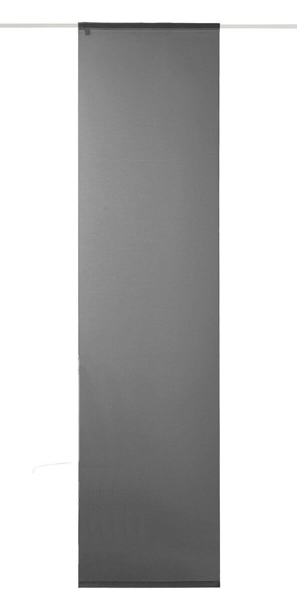Neutex Schiebevorhang Saros mit Alupaneelwagen Schwarz 60 x 245 cm