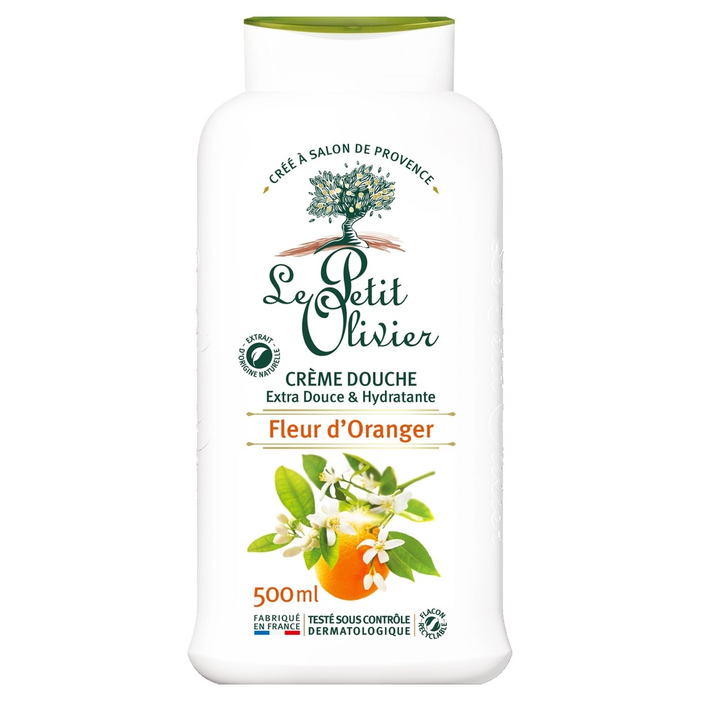 le petit olivier Crème Douche Fleur d'Oranger Crème Douche Extra Douce & Hydratante