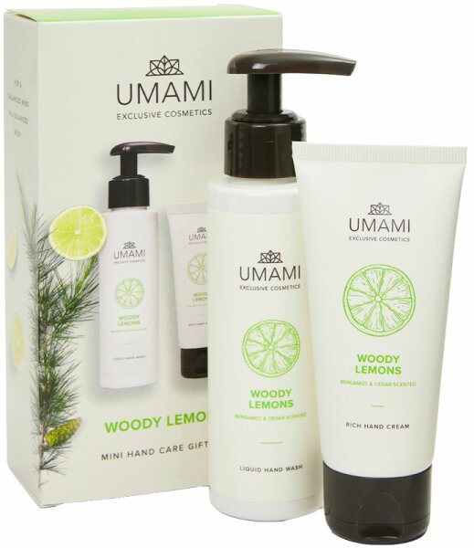 Umami Woody Lemons Mini Handcare Gift-Set Handpflegeset