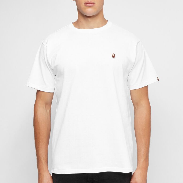 A Bathing Ape Head One Point Tee white