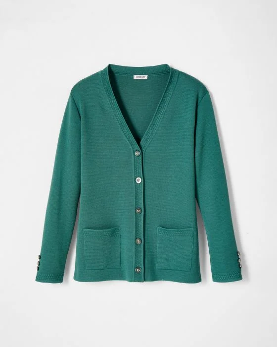 Veste maille milano 50% laine mérinos
