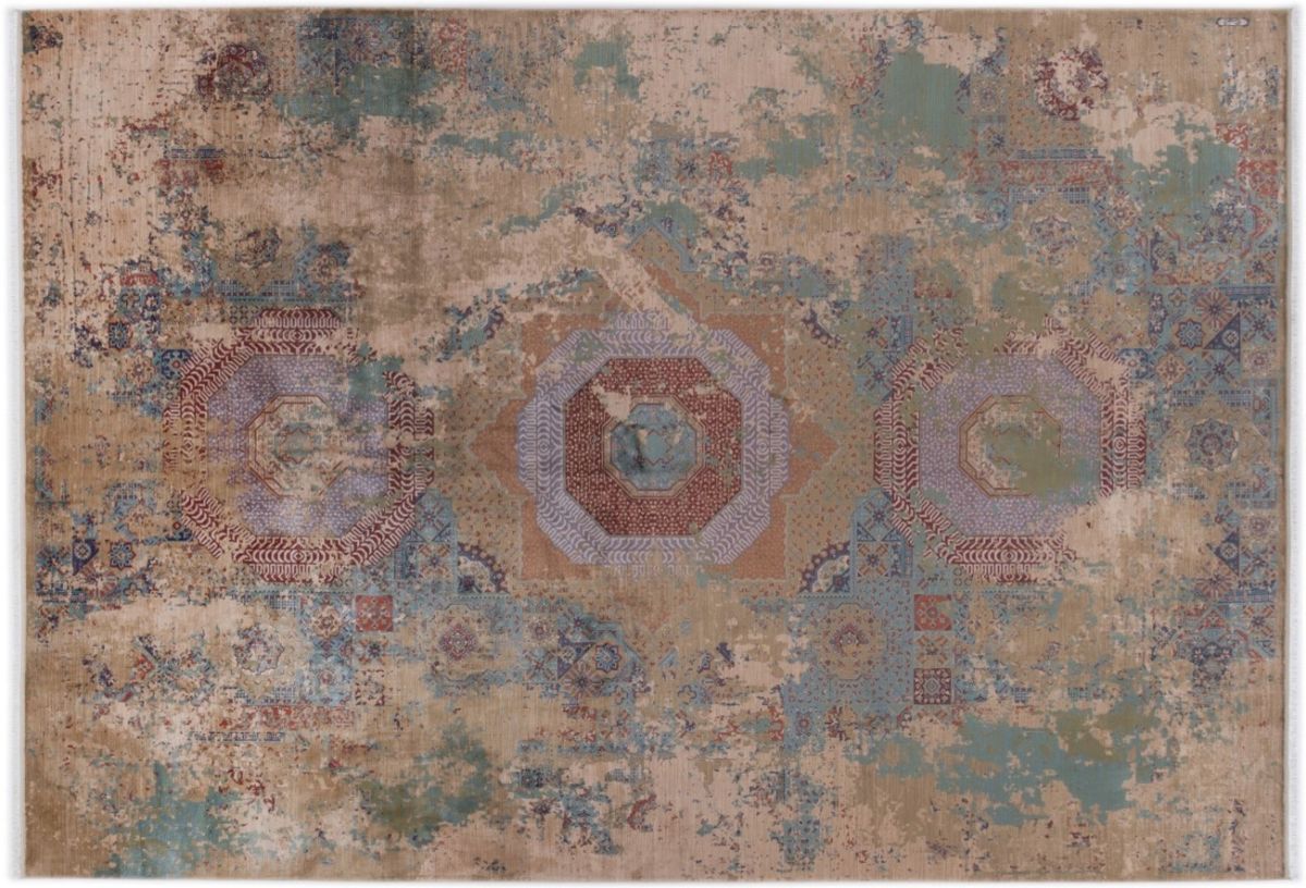 Webteppich Lapis-Collection Beige-Green 160 x 230 cm