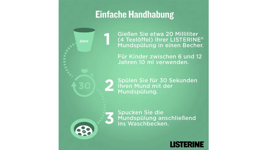 Listerine Mundspülung Clean & Fresh 500 ml