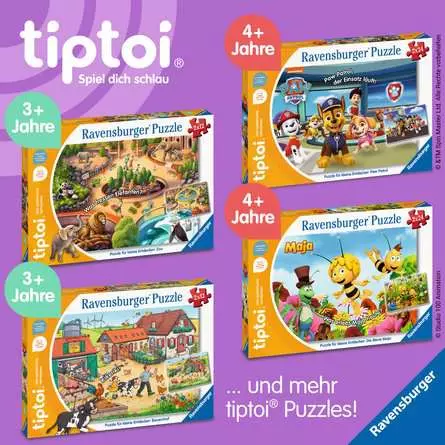 Kinderpuzzle ab 3 Jahren - tiptoi® Puzzle für kleine Entdecker: Dinosaurier - 12 Teile