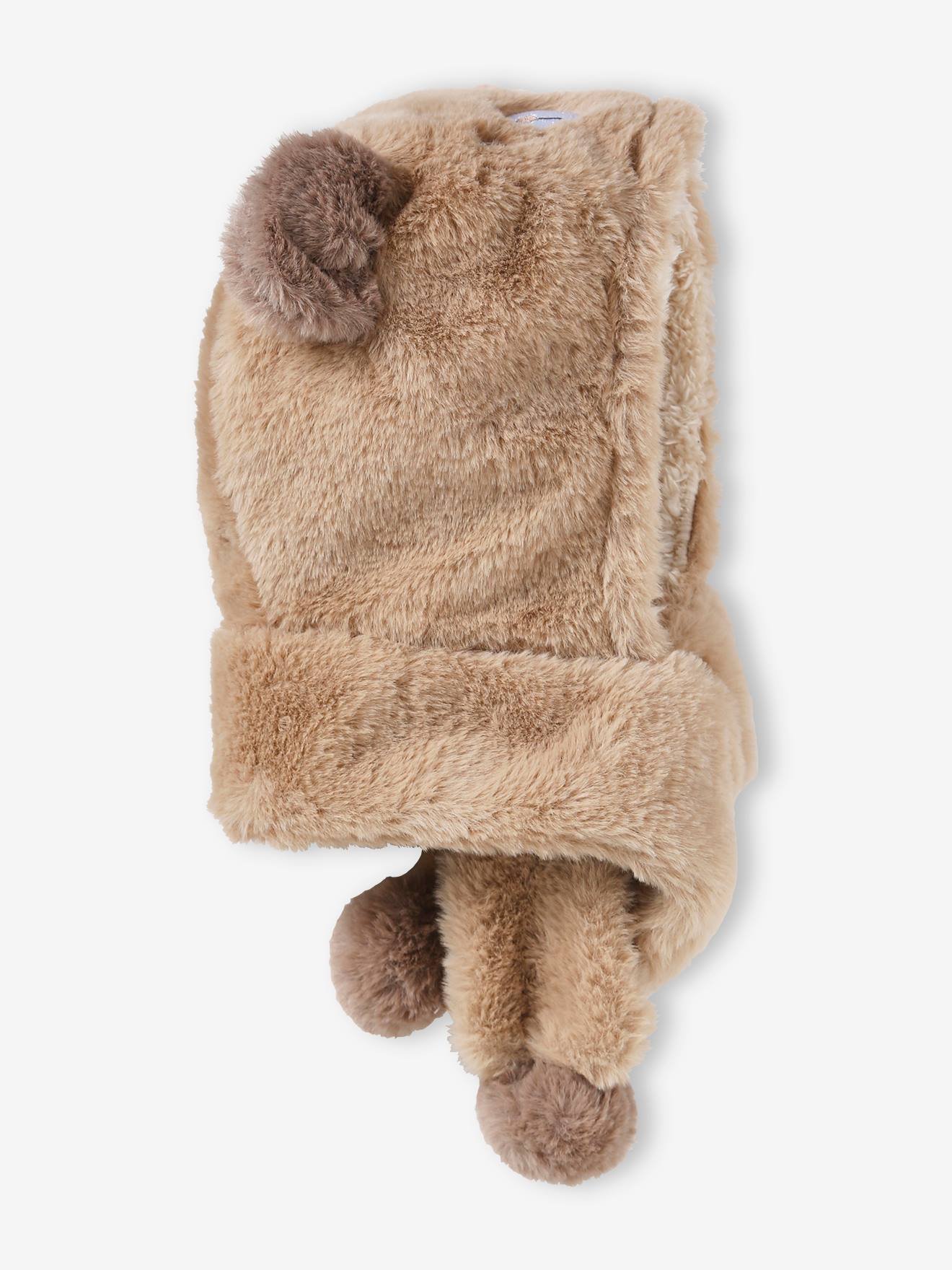 Vertbaudet Baby Teddy-Schalmütze - beige